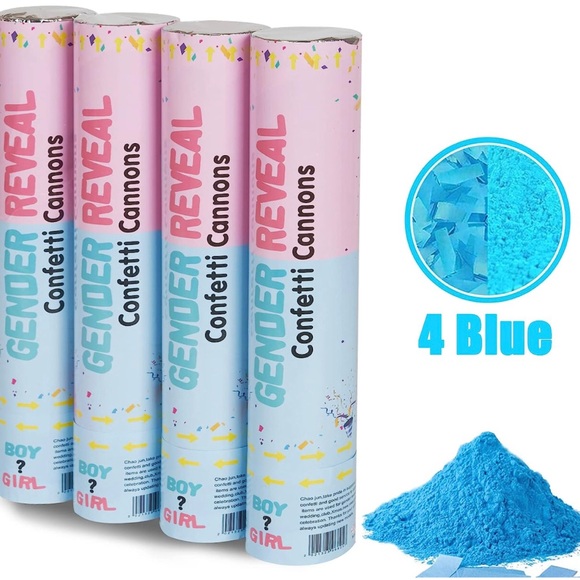 8 Gender reveal smoke/confetti bombs for a BOY. New in box. - Picture 3 of 7